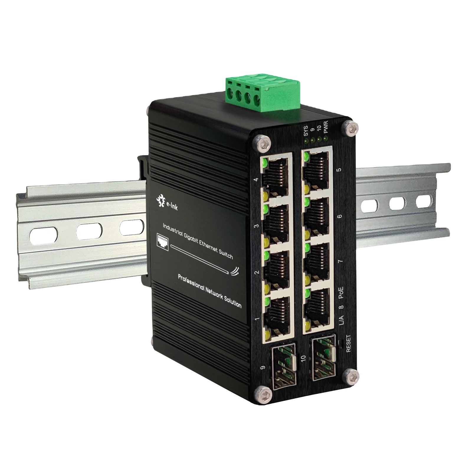 Managed Gigabit Poe Switch 8 Port 802.3At - Conmutador PoE administrado, 8 puertos, 10/100/1000T,