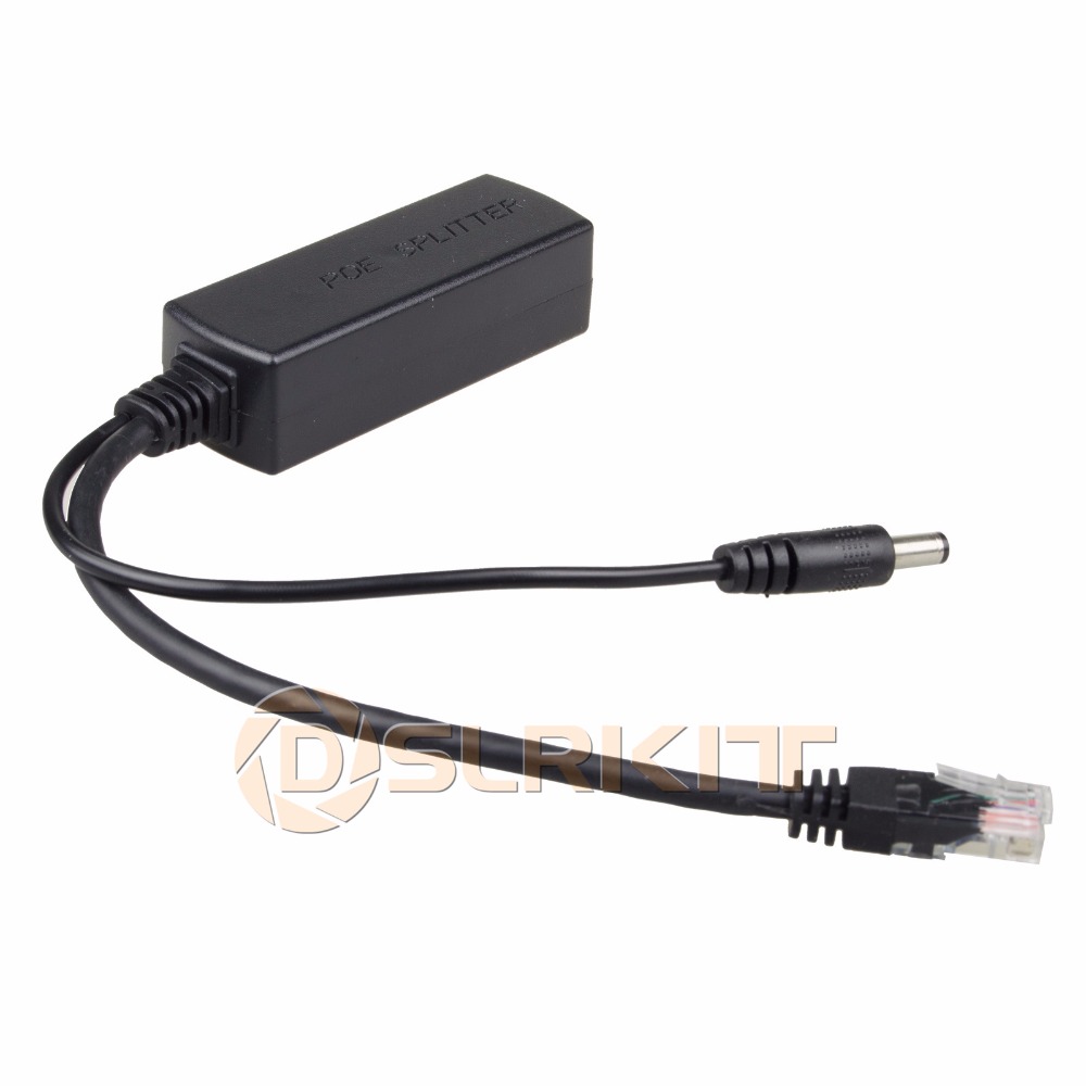 Active Poe Splitter Gigabit 12V 2A - DSLRKIT-Divisor Gigabit Active PoE, potencia sobre