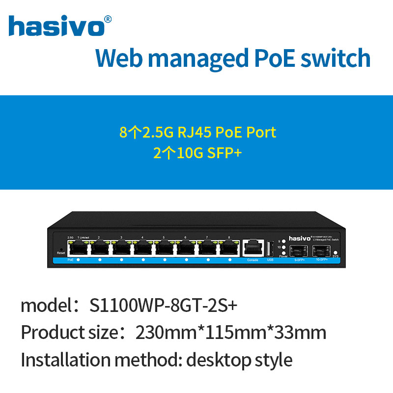 8 puertos L3 gestionados PoE d - Sfp+ 10G Managed Switch 8 Port reseña y precio