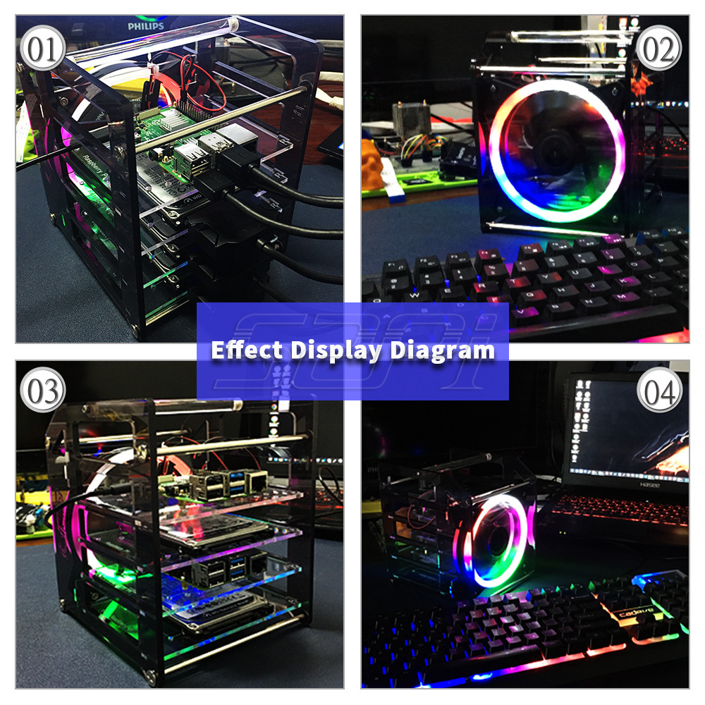Torre de estante de 52Pi, caja - Deskpi Super6C reseña y precio