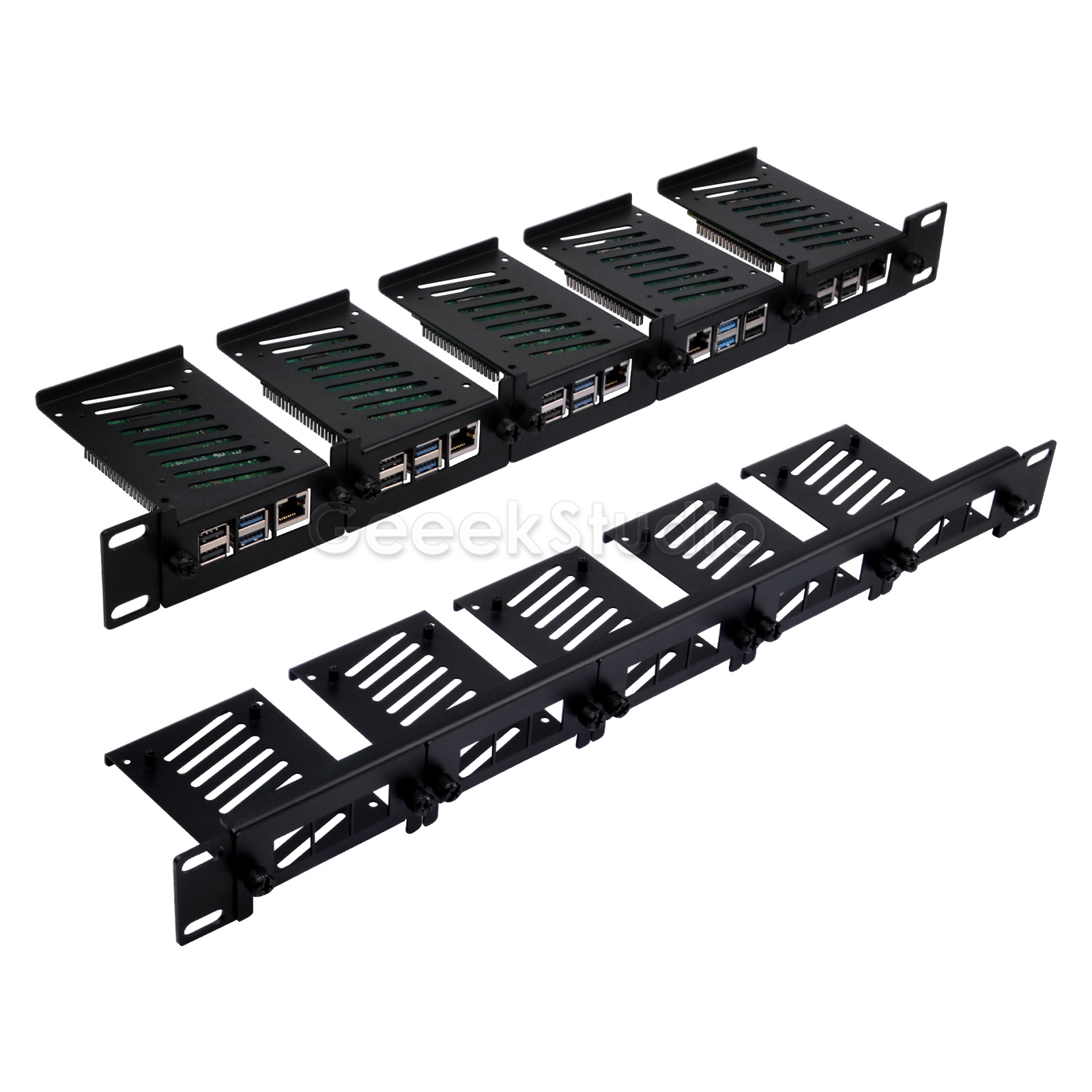 Soporte en rack 1U para Raspbe - Deskpi Super6C reseña y precio